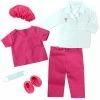 TeamsonUS Sophia's Doll Doctor Scrubs And Lab Coat Set For 18" Dolls