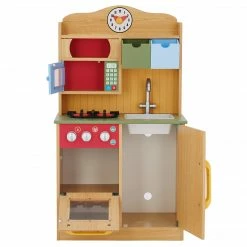 TeamsonUS Teamson Kids - Little Chef Florence Classic Play Kitchen - Wood Grain