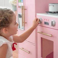 TeamsonUS Teamson Kids - Little Chef Chelsea Modern Play Kitchen - Pink / Gold