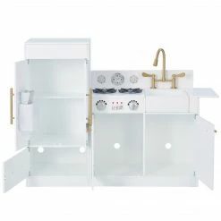 TeamsonUS Teamson Kids - Little Chef Chelsea Modern Play Kitchen - White / Gold