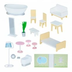 TeamsonUS Olivia's Little World Grand Dollhouse With Garden And Accessories For 12