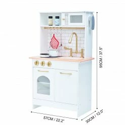 TeamsonUS Teamson Kids Little Chef Boston Classic Play Kitchen & Cookware, White