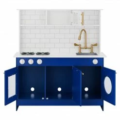 TeamsonUS Teamson Kids - Little Chef Berlin Modern Play Kitchen - White / Blue
