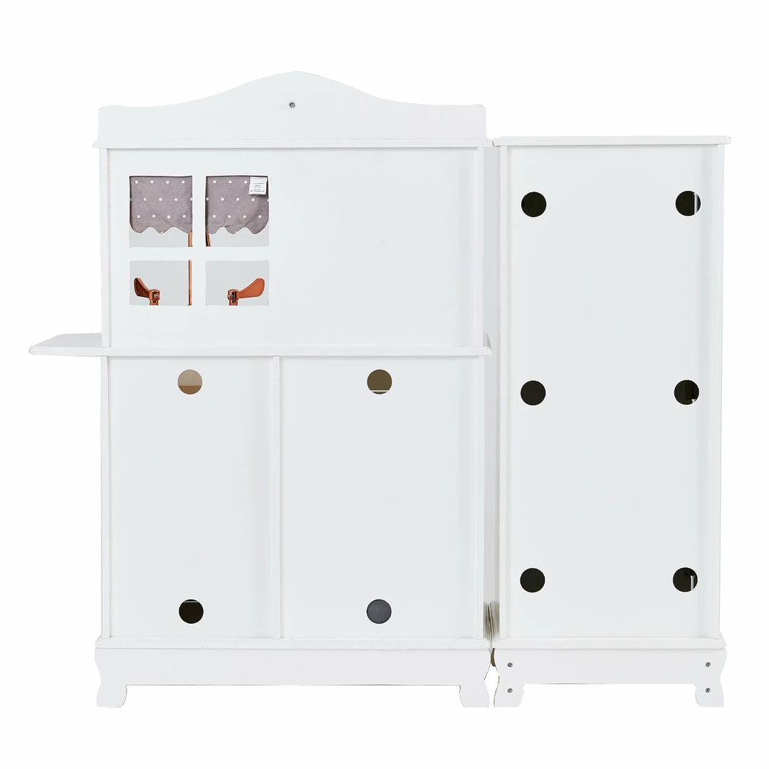 TeamsonUS Teamson Kids Little Chef Marseille Retro Play Kitchen, White