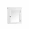 TeamsonUS Teamson Home Removable Wooden Medicine Cabinet With Crown Molded Top, White