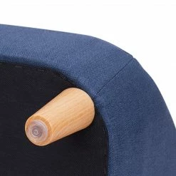 TeamsonUS New Teamson Pets Bennett Elevated Linen Sofa Pet Daybed For Small And Medium Dogs, Navy