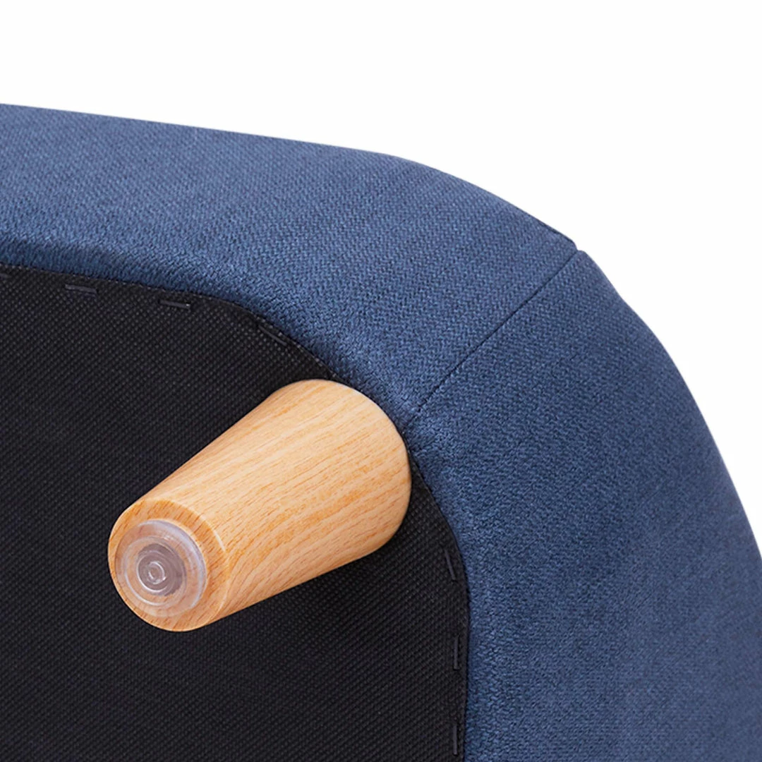 TeamsonUS New Teamson Pets Bennett Elevated Linen Sofa Pet Daybed For Small And Medium Dogs, Navy