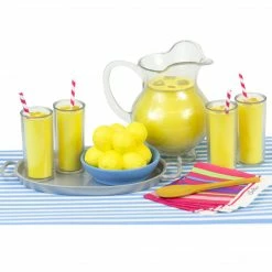 TeamsonUS Sophia's Fresh Lemonade Drink Set With Pitcher For 18