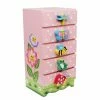 TeamsonUS Fantasy Fields Magic Garden Kids Wooden Trinket Chest, Pink