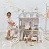 TeamsonUS Teamson Kids Dreamland Farm Dollhouse With 14 Accessories, White/Gray