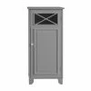 TeamsonUS Teamson Home Dawson Contemporary Narrow Wooden Floor Storage Cabinet With Door, Gray