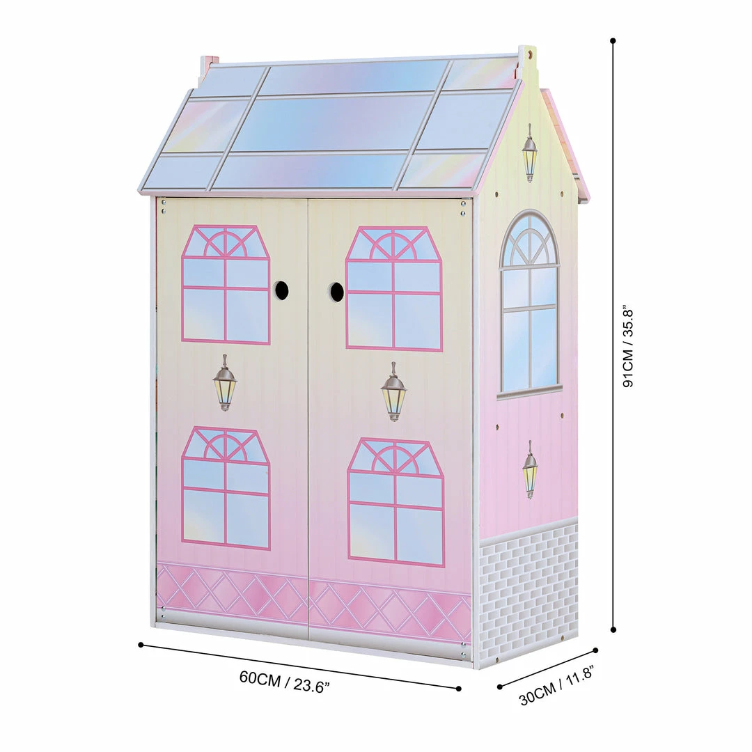 TeamsonUS Olivia's Little World Dreamland Glass-Look Dollhouse For 12" Dolls, Multi-Color Kids