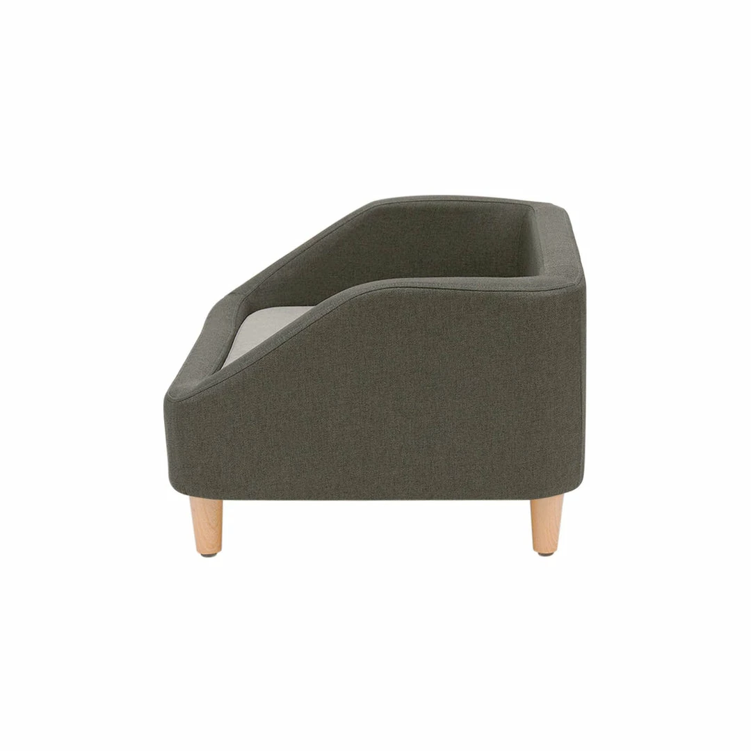 TeamsonUS Teamson Pets Bennett Linen Sofa Dog Bed For Small And Medium Dogs, Gray