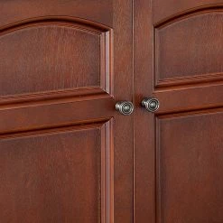 TeamsonUS Teamson Home Martha Removable Wall Cabinet 2 Doors, Mahogany