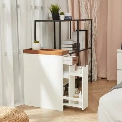 TeamsonUS Teamson Home Narrow Cabinet With Drawers And Tray 6.5