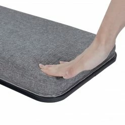 TeamsonUS Teamson Home Trapezi Lap Desk With LED Light, Mouse Pad And Slot, Brown/Gray