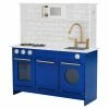 TeamsonUS Teamson Kids - Little Chef Berlin Modern Play Kitchen - White / Blue