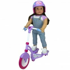 TeamsonUS Kids Sophia's Mini Scooter And Helmet Set For 18