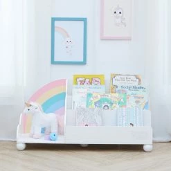 TeamsonUS Fantasy Fields Rainbow Wooden Display Bookcase, White