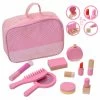 TeamsonUS Teamson Kids Fashion Polka Dot Print Chloe Wooden Vanity Accessories Makeup Kit, Pink