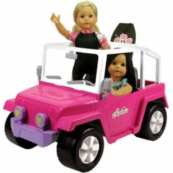 TeamsonUS Sophia's 4 X 4 Hot Pink Beach Cruiser Truck For 18" Dolls