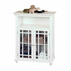 TeamsonUS Teamson Home Craftsman Style Double Door Storage Floor Cabinet