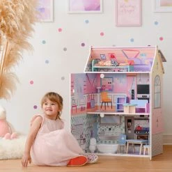 TeamsonUS Olivia's Little World Dreamland Glass-Look Dollhouse For 12