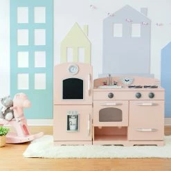 TeamsonUS Teamson Kids - Little Chef Fairfield Retro Play Kitchen - Pink
