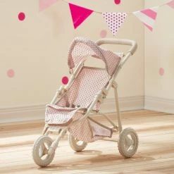 TeamsonUS Olivia's Little World Polka Dots Princess Baby Doll Jogging Stroller, Pink Kids
