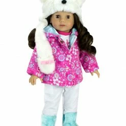 TeamsonUS Kids Sophia's Doll Snow Outfit Complete With Boots For 18