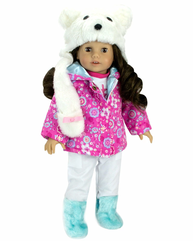 TeamsonUS Kids Sophia's Doll Snow Outfit Complete With Boots For 18" Dolls
