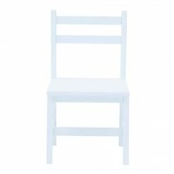 TeamsonUS New Fantasy Fields Wooden Play Writing Desk With Storage And Chair Set, White