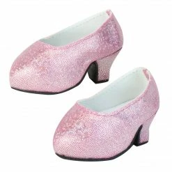 TeamsonUS Sophia's Sparkling Platform High Heels For 18" Dolls, Pink Kids