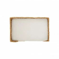 TeamsonUS Teamson Pets Neith Wicker Seagrass Pet Cat Or Small Dog Daybed, Tan/Cream