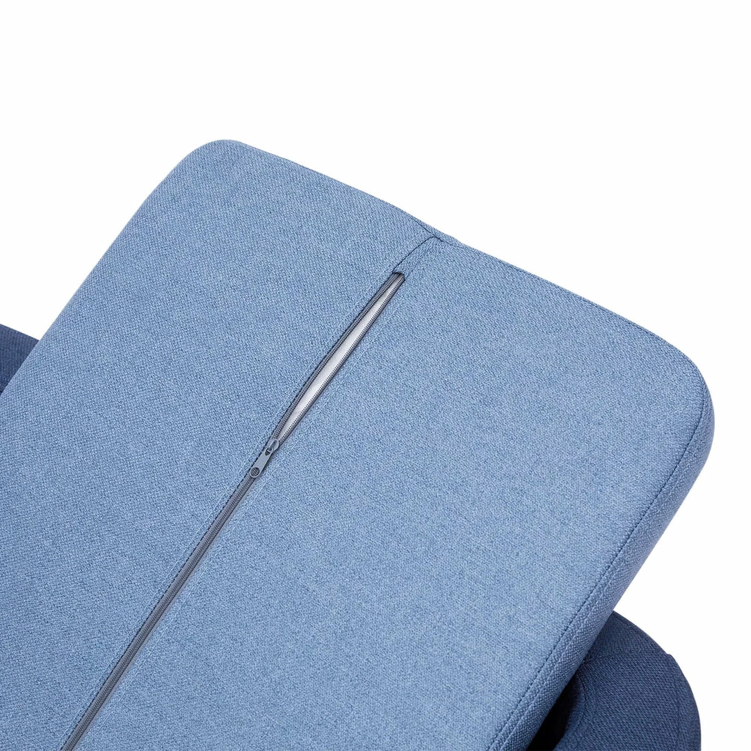 TeamsonUS New Teamson Pets Bennett Elevated Linen Sofa Pet Daybed For Small And Medium Dogs, Navy