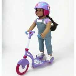 TeamsonUS Kids Sophia's Mini Scooter And Helmet Set For 18