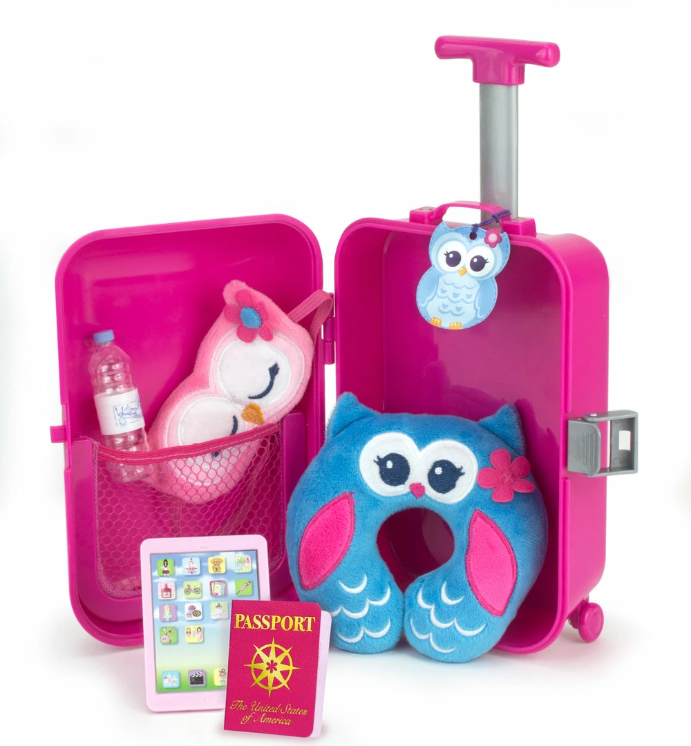 TeamsonUS Sophia's Travel Accessories Plus Suitcase Set For 18" Dolls