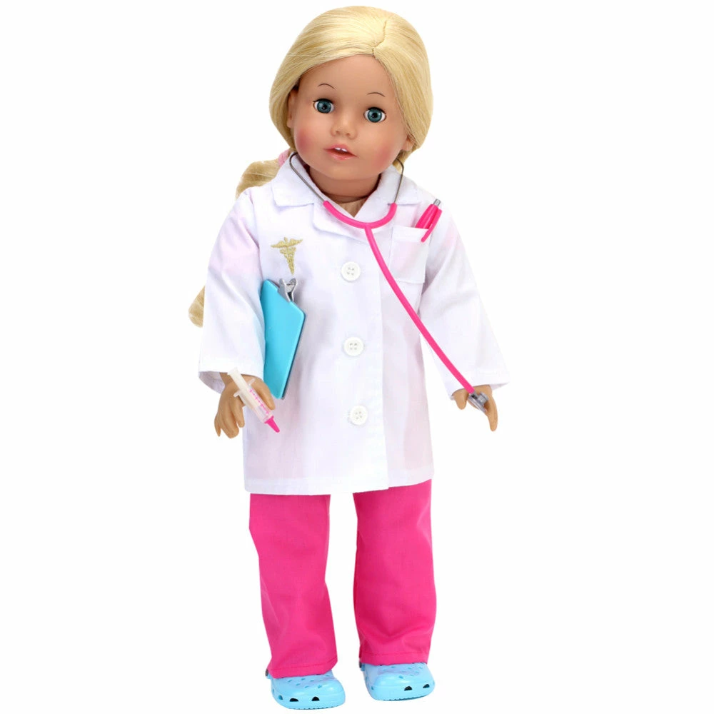 TeamsonUS Sophia's Doll Doctor And Medical Accessories Set For 18" Dolls, Pink Kids