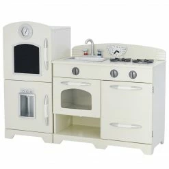 TeamsonUS Teamson Kids - Little Chef Fairfield Retro Play Kitchen - Ivory