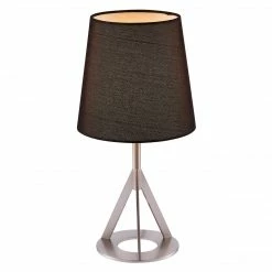 TeamsonUS Teamson Home Aria 15" Modern Table Lamp With Round Shade, Brass/Black