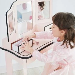 TeamsonUS Kids Fantasy Fields - Little Lady Adriana Play Vanity Set - Pink / Black