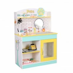 TeamsonUS Teamson Kids Little Helper Wooden Pet Care And Veterinary Clinic Playset