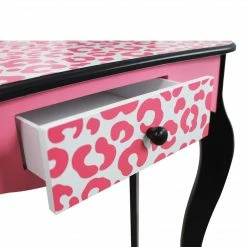 TeamsonUS Kids Fantasy Fields - Fashion Leopard Prints Gisele Play Vanity Set - Pink / Black