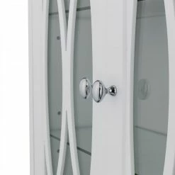 TeamsonUS Teamson Home Florence 2 Door Wooden Wall Cabinet With Adjustable Shelves, White