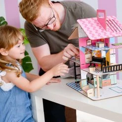 TeamsonUS Teamson Kids 360 Pop Dollhouse With 12 Accessories For 3.5