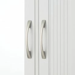 TeamsonUS Teamson Home Newport Contemporary Wooden Removable Medicine Cabinet, White