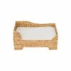 TeamsonUS Teamson Pets Neith Wicker Seagrass Pet Cat Or Small Dog Daybed, Tan/Cream