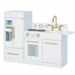 TeamsonUS Teamson Kids - Little Chef Chelsea Modern Play Kitchen - White / Gold