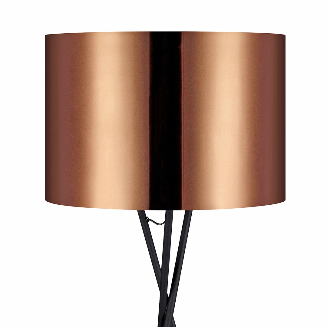 TeamsonUS Teamson Home Cara Tripod Floor Lamp With Copper Shade