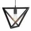 TeamsonUS Teamson Home Armonia Geometric Pendant Lamp, Black